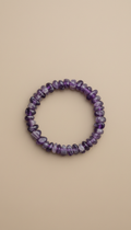 Amethyst Neutral Bead Bracelet