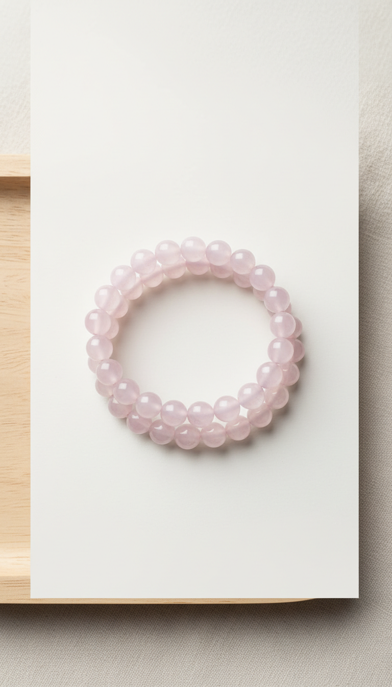 Rose quartz serenity bracelet